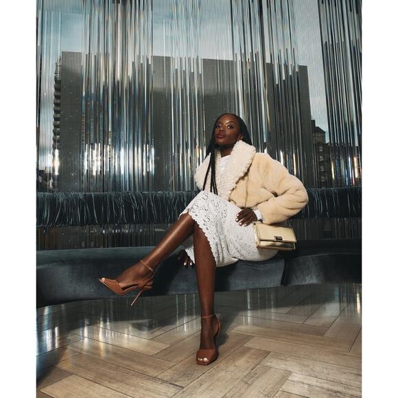 Steve Madden Winterlyn Jacket XS Natural Sherpa Faux Fur Teddy Coat Scandi Girl - Picture 4 of 16